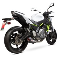 Image of RKA117SYSCEO - Scorpion Serket Parallel Carbon Oval Exhaust - Kawasaki Z650 Full System 2017 - 2018