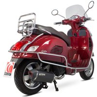 Image of RVE213SYSBCER - Scorpion Serket Parallel Full System Black Ceramic Exhaust - Vespa GTS 125 iGET 2017-2018
