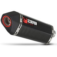 Image of Scorpion Serket Parallel Carbon Oval Exhaust - Suzuki GSX 1250 FA 2009-Current
