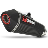 Scorpion Serket Taper Carbon Oval Exhaust - Kawasaki NINJA 300 System 2012 - 2016