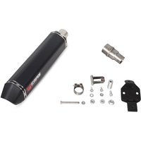 Image of PI180BCER - Scorpion Serket Parallel Black Ceramic Exhaust - Piaggio MP3 400/400LT - 2008 - 2013 / MP3 500/500LT - 2008 - 2016