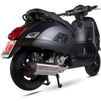 Image of RVE211SEO - Scorpion Serket Parallel Stainless Oval Exhaust - Vespa GTS125 / GTS250 / GTV250 / GTS300 SUPER / GTV300 SUPER Full System 2009 - 2017