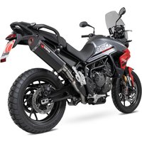 Image of RTR92BCER - Scorpion Serket Parallel Black Ceramic Slip-On Exhaust - Triumph Tiger 850 2021 - 2022