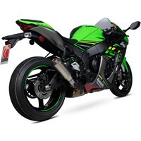 Image of PKA113TEO - Scorpion Red Power Satin Titanium Exhaust - Kawasaki ZX-10R 2016 - 2019