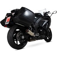 Image of PKA108TEO - Scorpion Red Power Satin Titanium Exhaust - Kawasaki Z1000SX 2014 - 2019