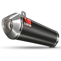 Image of Scorpion Power Cone Carbon Oval Exhaust - Triumph Speed Triple 1050 05-07