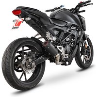 PHA202SYSBCER - Scorpion Red Power Full System Black Ceramic For Honda CB 125 R 2024-2025