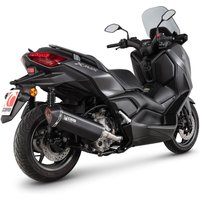 RYA131BCER - Scorpion Serket Parallel Slip-On Black Ceramic For Yamaha X-Max 300 Euro 5 2021-2024