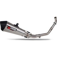 RYA129SYSSEO - Scorpion Serket Taper Full System Stainless Steel For Yamaha YZF-R125 Euro 5+ 2024-2025