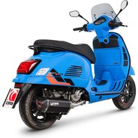 RVE221BCER - Scorpion Serket Parallel Slip-On Black Ceramic For Vespa GTS 310 2024-2025