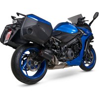 Image of PSI127BCER - Scorpion Red Power Slip-On Black Ceramic For Suzuki GSX-S 1000 GT 22- 2022-2025