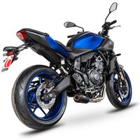 PYA135SYSBCER - Scorpion Red Power Full System Black Ceramic For Yamaha MT-07 Euro 5+ 2024-2025