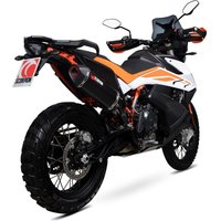 Image of RKT91BCER - Scorpion Serket Parallel Slip-On Black Ceramic For KTM Adventure 790 2019-2020