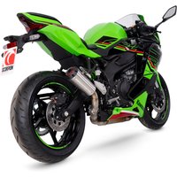 PKA146SEO - Scorpion Red Power Slip-On Stainless Steel For Kawasaki ZX-4RR 2023-2025