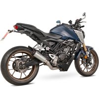 Image of PHA198SYSSEO - Scorpion Red Power Full System Stainless Steel For Honda CB 125 R 2021-2024