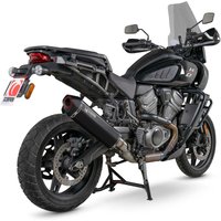 Image of RHD50BCER - Scorpion Serket Parallel Slip-On Black Ceramic For Harley Davidson Pan America 1250 2021-2025