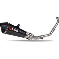 RYA129SYSCEO - Scorpion Serket Taper Full System Carbon Fibre For Yamaha YZF-R125 Euro 5+ 2024-2025