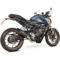 PHA198SYSBCER - Scorpion Red Power Full System Black Ceramic For Honda CB 125 R 2021-2024