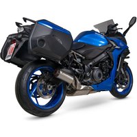 Image of PSI127SEO - Scorpion Red Power Slip-On Stainless Steel For Suzuki GSX-S 1000 GT 2022-2025