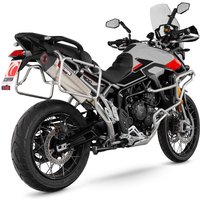 RTR95TEO - Scorpion Serket Parallel Slip-On Titanium For Triumph Tiger 900 2024-2025 (Fits With Panniers)