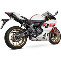 Image of PYA120SYSSEO - Scorpion Red Power Full System Stainless Steel For Yamaha YZF R7 2021-2024