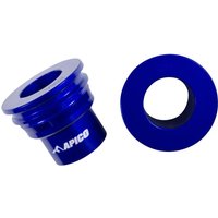 WSR HUSKY 1 BU - Apico Rear Wheel Spacers For Husqvarna TC/FC 125-450 2014-2015, TE/FE125-501 2014-2023, TC85 2014-2023 Blue