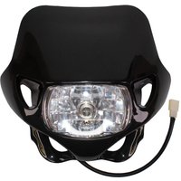 HL MX BK - Apico Universal Enduro Headlight Unit With Hi/Low Beam Black