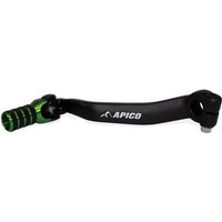 GPF202 ELITE BKGN - Apico Elite Gear pedal For Kawasaki KX125 2003-2008 Black/green