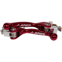LEFLEXI SET HON4 RED - Apico Set Of Flexi Levers For Honda CRF450R 2021-2023, CRF450RX 2021-2023 Red