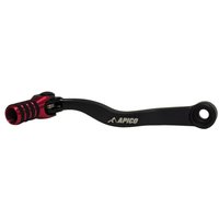 GPF652 ELITE BKRD - Apico Elite Gear pedal For KTM SX 125/250/300 & TC 125/250/300 2023-2025, EXC 150/250/300 & TE 150/250/300 2024-2025, Gas Gas MC/EC/EX 125/250/300 2024-2025 Black/Red