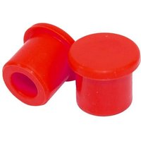 AT VC RD - Apico Silicone Push On Trials Valve Caps - Set Of 2 Red