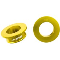 Image of WSR SUZ 2 GD - Apico Rear Wheel Spacers For Suzuki RM 125/250 2001-2008 Gold