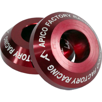 WSR SUZ 3 RD PRO - Apico Rear Pro Wheel Spacers For Suzuki RMZ 250/450 2007-2022 Red