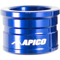 Image of WSF YAM 5 BU - Apico Single Front Wheel Spacer For Yamaha WRF250 2006-2019, WRF450 2006-2018 Blue
