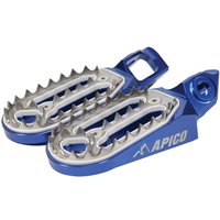 Image of FPP PRO KTM 23 BU - Apico Pro Bite Foot Pegs For KTM/Husqvarna/Gas Gas SX/SXF/TC/FC 125-450 2023-2025, EXC/EXC-F/TE/FE 150-501 2024-2025, MC/MC-F/EC/EC-F 2024-2025 Blue