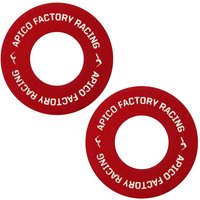 BBAPI RED - Apico Blister Buster Grips Donuts Pack Of 2 Red/white