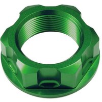 SSNUT4 GRN - Apico Steering Stem Nut For Honda CR 125/250 1983-2000, Kawasaki KXF 250/450 2004-2023, Suzuki RMZ250 2004-2006 Green