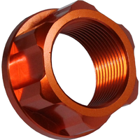 AXNUT R2 OR - Apico Axle Nut Rear M25 X 1.5 For KTM SX/SXF 125-450 2013-2022, Husqvarna TC/FC 125-450 2017-2022, Gas Gas MC/MC-F 2021-2023 Orange