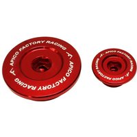 EP-012 RED - Apico Engine Plugs For Honda CRF250R 2018-2023, CRF250RX 2019-2023 Red