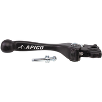 LEB24GP BLK FRG - Apico Forged Brake Lever For Kawasaki KXF250 2021-2023, KXF450 2019-2023, KX 250/450XC 2021-2023 Black