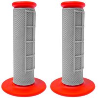 HBG APICO RED - Apico Motocross MX Bike Handlebar Grips Grey Red