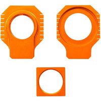 RAB-11 ORA - Apico Rear Axle Blocks For KTM SX/SXF 125-450 2013-2022, Husqvarna TC125 & FC 250/350/450 2016-2022, Gas Gas MC/MC-F/EX-F 2021-2023 Orange