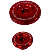 EP-015 RED - Apico Engine Plugs For Yamaha YZF450 2023-2025, WRF450 2024-2025 Red