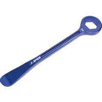 TYRELEVER WR PRO 24 - Apico Tyre Lever & Axle Wrench Combination Tool CNC Aluminium 24mm Blue