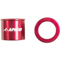 Image of WSF HON 2 - Apico Front Wheel Spacers For Honda CRF150R 2007-2025 Red