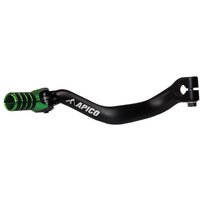 GPF203 ELITE BKGN - Apico Elite Gear pedal For Kawasaki KX 125/250 1988-1993, KX500 1988-1993 Black/green