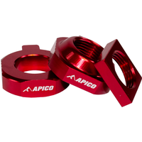 RAB-13 RED - Apico Rear Axle Blocks For KTM SX85 & Freeride 2015-2023, Husqvarna TC85 2015-2023, Gas Gas MC85 2021-2023 Red