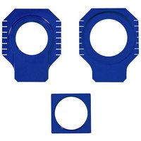 RAB-11 BLUE - Apico Rear Axle Blocks For KTM SX/SXF 125-450 2013-2022, Husqvarna TC125 & FC 250/350/450 2016-2022, Gas Gas MC/MC-F/EX-F 2021-2023 Blue