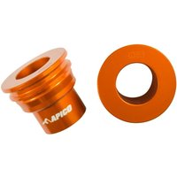Image of WSR KTM 1 OR - Apico Rear Wheel Spacers For KTM SX/SXF 125-450 2003-2012, EXC/EXC-F 125-530 2003-2023, SX85 2012-2023 Orange