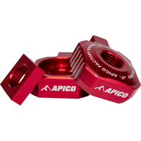 RAB-15 RED - Apico Rear Axle Blocks For KTM SX65 2016-2024, Husqvarna TC65 2017-2024, Gas Gas MC65 2021-2024 Red